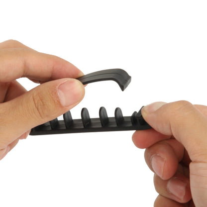 10 in 1 Plastic Flexible Cable Organizer for Electric Wire, CC-926, Random Color Delivery