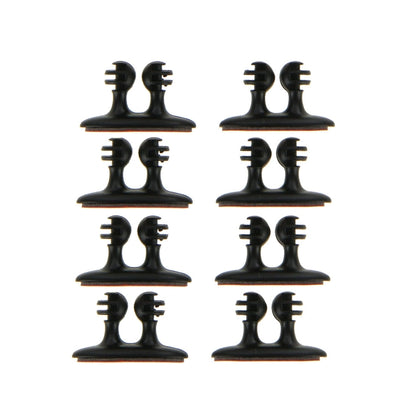 8 PCS DM-003 Car Cable Convenient Bundle Clip with Adhesive, DM-003(Black), DM-003(Beige)