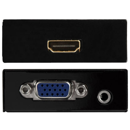 HD 1080P HDMI Mini VGA to HDMI Scaler Box Audio Video Digital Converter Adapter for PC / HDTV, HD 1080P