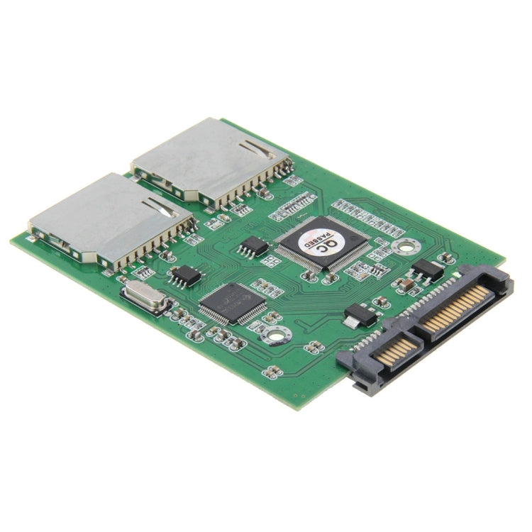Dual SD Card To 22 Pin SATA Adapter Converter Card, Dual SD to 22 Pin SATA