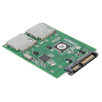 Dual SD Card To 22 Pin SATA Adapter Converter Card, Dual SD to 22 Pin SATA