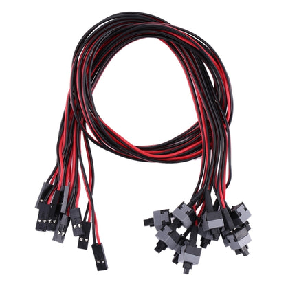 10 PCS Computer Chassis Power Switch Cable, 10 PCS Chassis Power Switch Cable