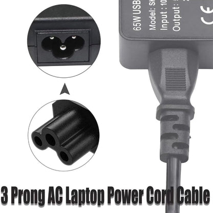 High Quality 3 Prong Style US Notebook AC Power Cord, Length: 1.8m, 3 Prong Style US Plug, Length: 1.8m
