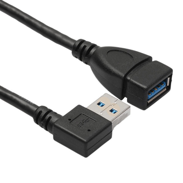 USB 3.0 Right Angle 90 Degree Extension Cable Male to Female Adapter Cord, Length: 18cm, Right Angle AM to AF, length: 18cm