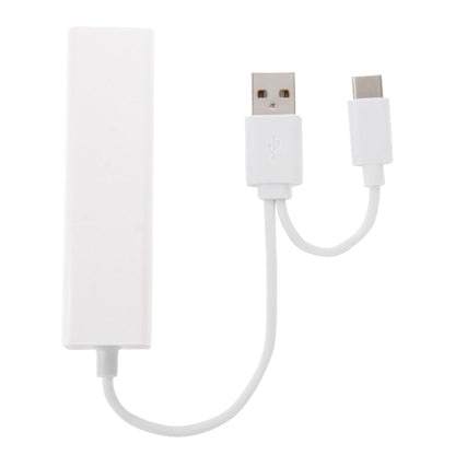 For Galaxy S8 & S8 + / LG G6 / Huawei P10 & P10 Plus / Xiaomi Mi6 & Max 2 and other Smartphones, 3 Port USB+RJ45+USB Male