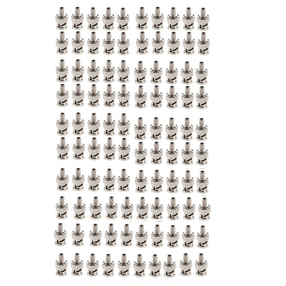 100 PCS UG1789 Crimp 3 in 1 BNC Male Connector Adapter for RG59 Coaxial Cable, UG1789