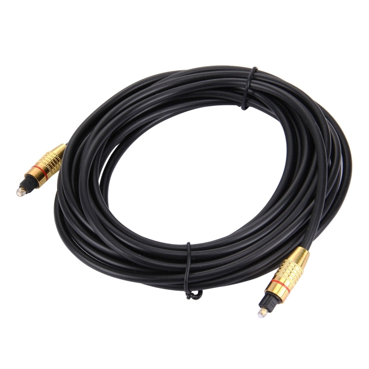 Digital Audio Optical Fiber Toslink Cable, Cable Length: 5m, OD: 5.0mm, 5m