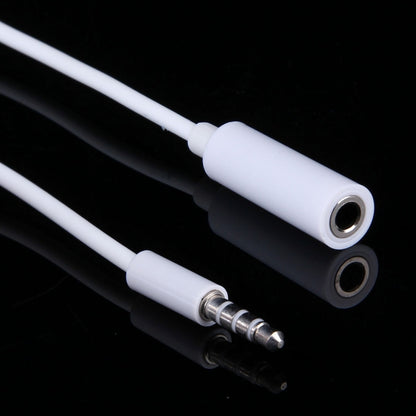 3.5mm Male to 2 Female Plug Jack Stereo Audio Cable for iPhone 6S & 6S Plus & 6 & 6 Plus & 5, iPad Air 2 & Air, Samsung, iPod Laptop, MP3, Length: 24cm, 3.5mm Male to 2 Female