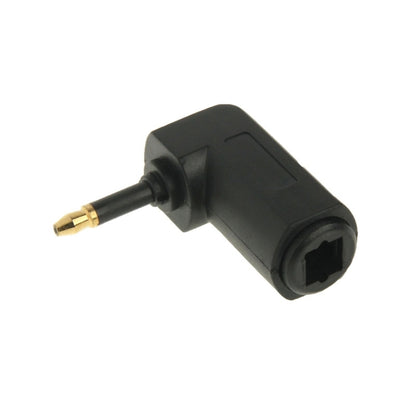 High Quality Gold Plated Square to Round Audio Optical Fiber 90 Degree Optical Fiber Adapter, 90 Degree Round Audio Optical Fiber