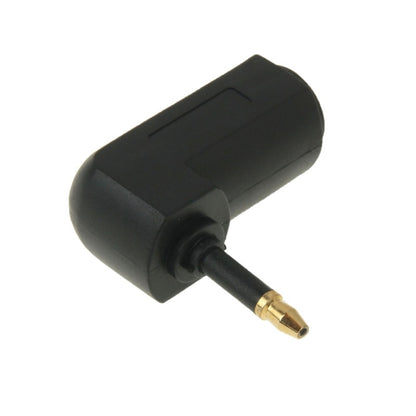 High Quality Gold Plated Square to Round Audio Optical Fiber 90 Degree Optical Fiber Adapter, 90 Degree Round Audio Optical Fiber
