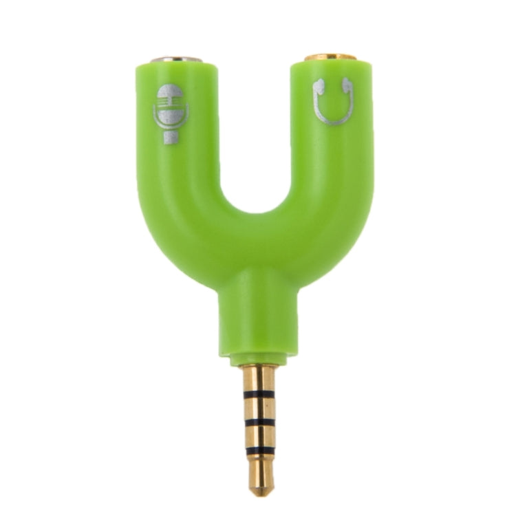 3.5mm Stereo Male to 3.5mm Headphone & Mic Female Splitter Adapter