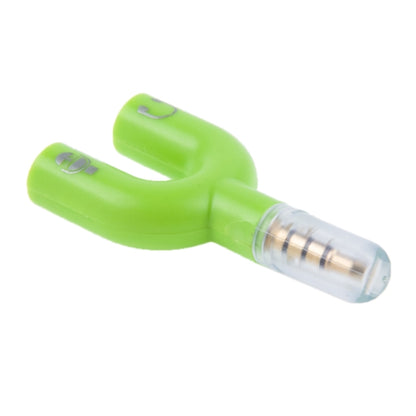 3.5mm Stereo Male to 3.5mm Headphone & Mic Female Splitter Adapter
