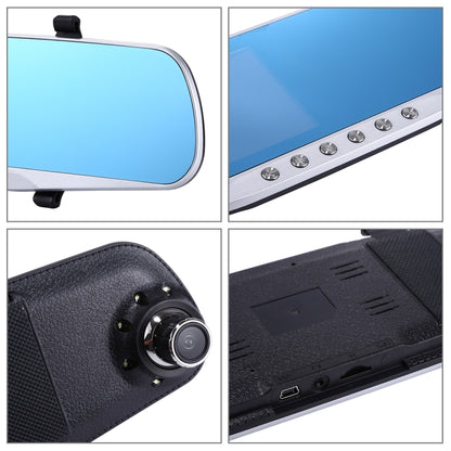 G832 HD 1080P 4.3 inch Screen Display Rearview Mirror Vehicle DVR, Novatek 96223 Programs, 170 Degree A+ Wide Angle Viewing, Support Loop Recording / Motion Detection Function, G832