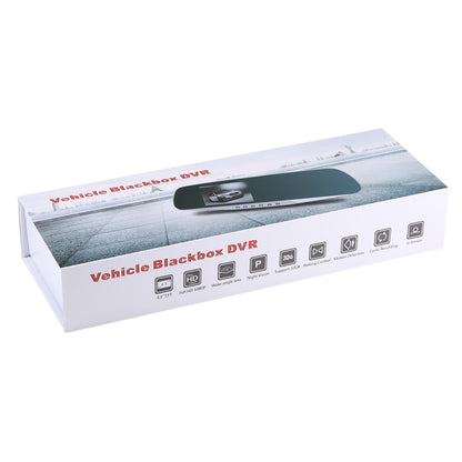 G832 HD 1080P 4.3 inch Screen Display Rearview Mirror Vehicle DVR, Novatek 96223 Programs, 170 Degree A+ Wide Angle Viewing, Support Loop Recording / Motion Detection Function, G832