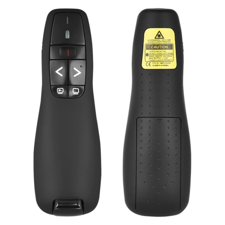 Multimedia Presenter with Laser Pointer & USB Receiver for Projector / PC / Laptop, Control Distance: 15m (R400)