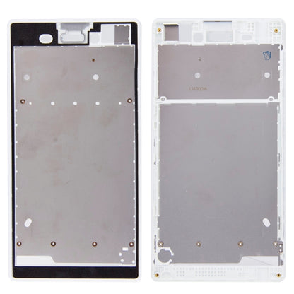 Front Housing  with Adhesive Sticker for Sony Xperia T3, For Xperia T3(White)