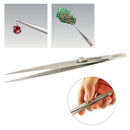 JAKEMY JM-T9-11 Adjustable Straight Tweezers, JM-T9-11