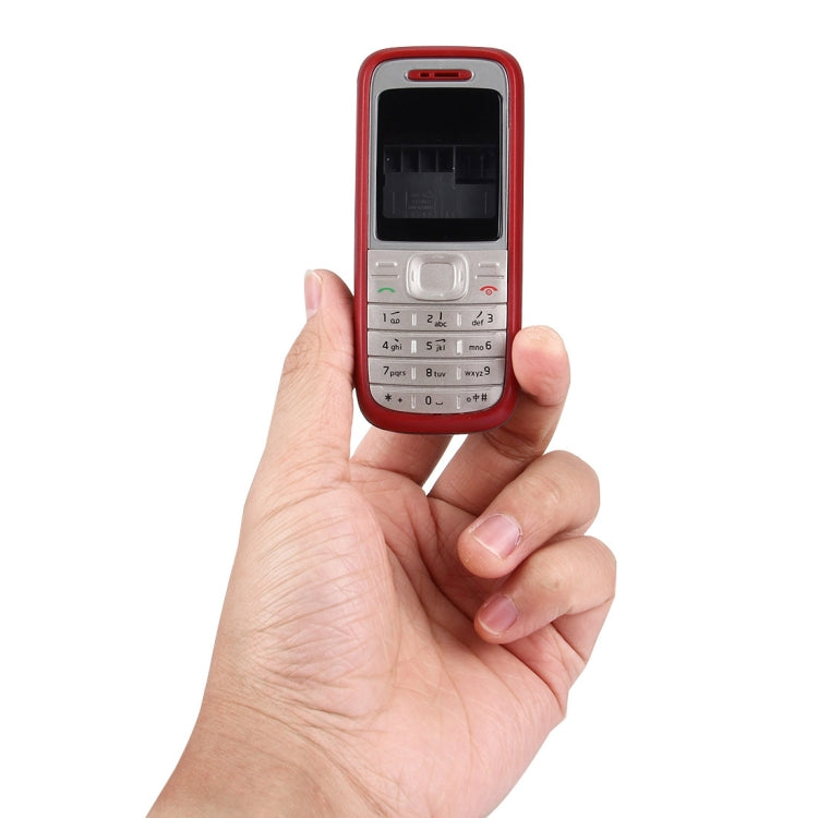 Full Housing Cover (Front Cover + Middle Frame Bezel + Battery Back Cover) for Nokia 1200 / 1208 / 1209, For Nokia 1200