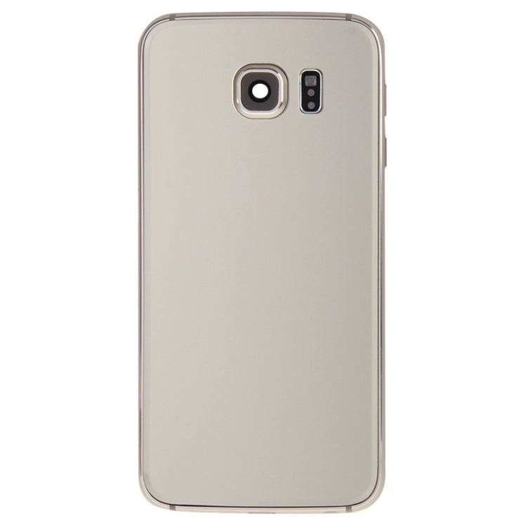 For Galaxy S6 Edge / G925 Full Housing Cover (Back Plate Housing Camera Lens Panel + Battery Back Cover ) , For Galaxy S6 edge, For Samsung Galaxy S6 edge