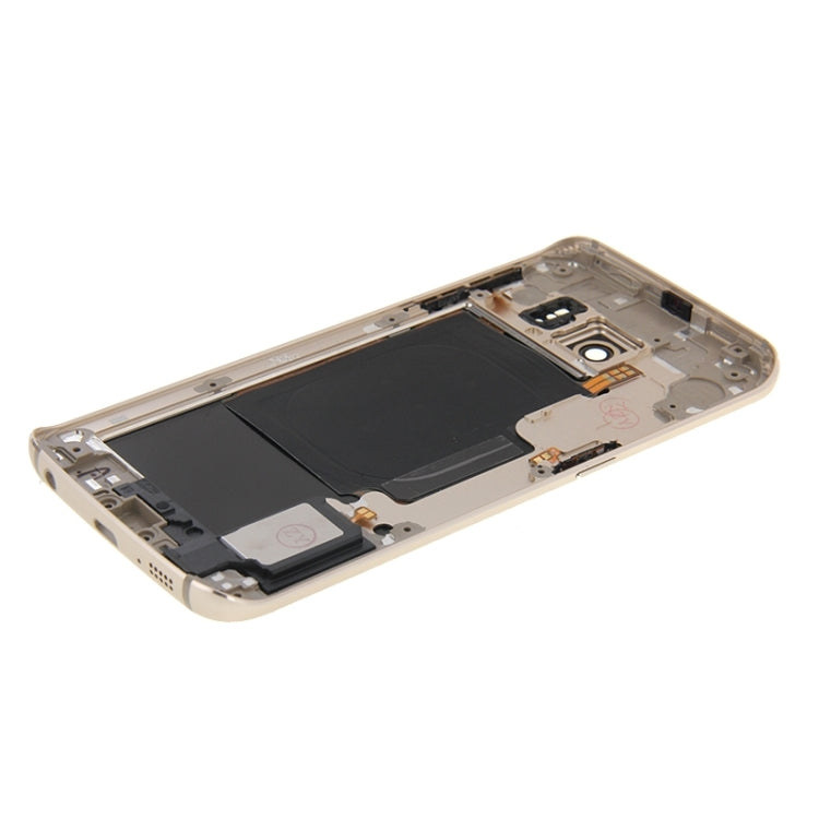 For Galaxy S6 Edge / G925 Full Housing Cover (Back Plate Housing Camera Lens Panel + Battery Back Cover ) , For Galaxy S6 edge, For Samsung Galaxy S6 edge