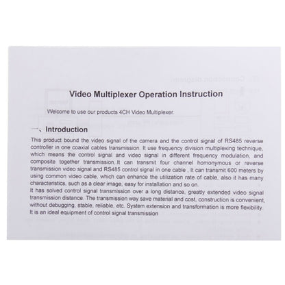 3 Channel Multiplexer Transmitter and Receiver