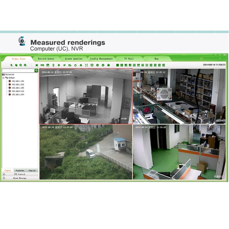 N4B3M 4Ch 720P P2P ONVIF 1.0 Mega Pixel IP Camera NVR Kit, Support Night Vision / Motion Detection, IR Distance: 20m, N4B3M/Kit