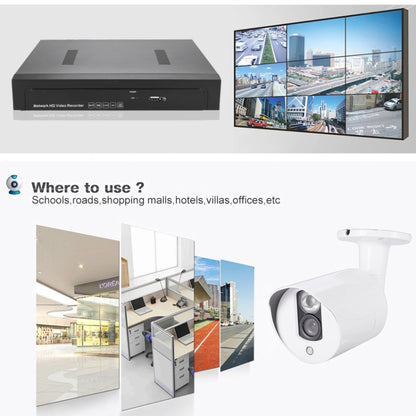 N4B3Poe 4Ch 720P P2P ONVIF 1.0 Mega Pixel IP Camera NVR Kit, Support Night Vision / Motion Detection, IR Distance: 20m, N4B3Poe/Kit