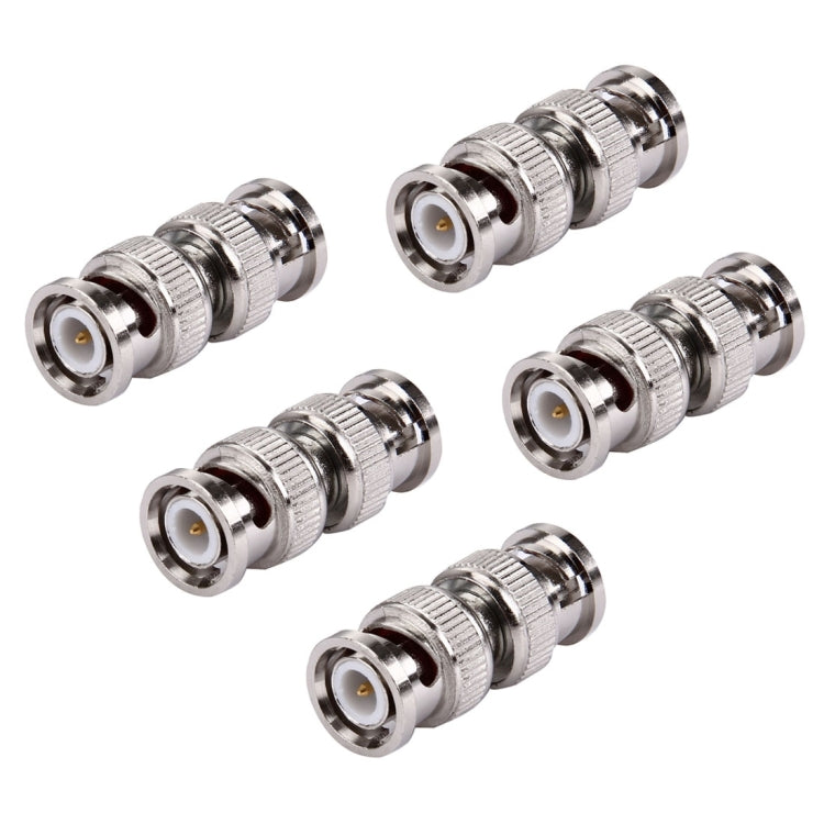 5 PCS BNC Male to Male Coaxial Coupler Adapter Connector, BNC Male to Male
