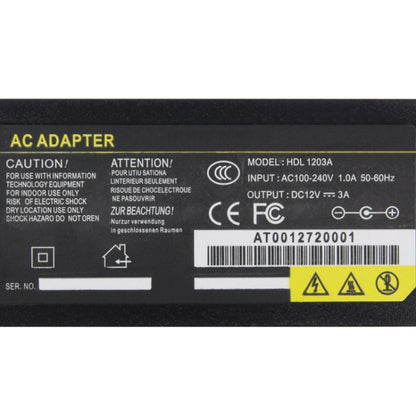 UK Plug 12V 3A / 4 Channel DVR AC Power Adapter, Output Tips: 5.5 x 2.5mm, EU Plug 12V 3A, AU Plug 12V 3A, UK Plug 12V 3A, US Plug 12V 3A