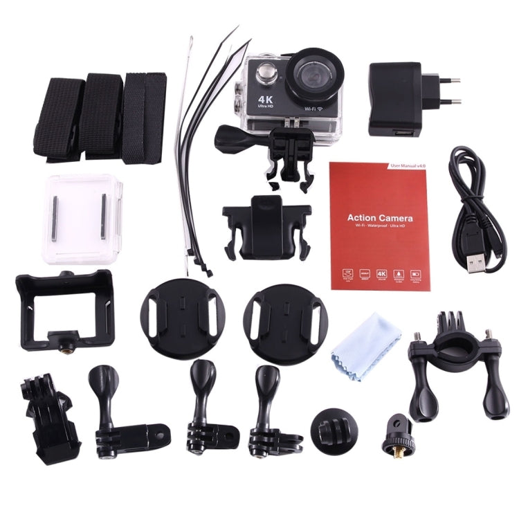 H9 4K Ultra HD1080P 12MP 2 inch LCD Screen WiFi Sports Camera, 170 Degrees Wide Angle Lens, 30m Waterproof, H9 4K (Yellow), H9 4K (White), H9 4K (Silver), H9 4K (Blue), H9 4K (Gold), H9 4K (Pink), H9 4K (Black)