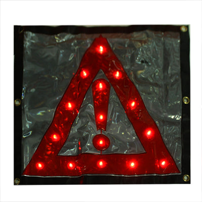 15LED Triangle Emergency Car Warning Safety Traffic Sign Red, YFY:5252