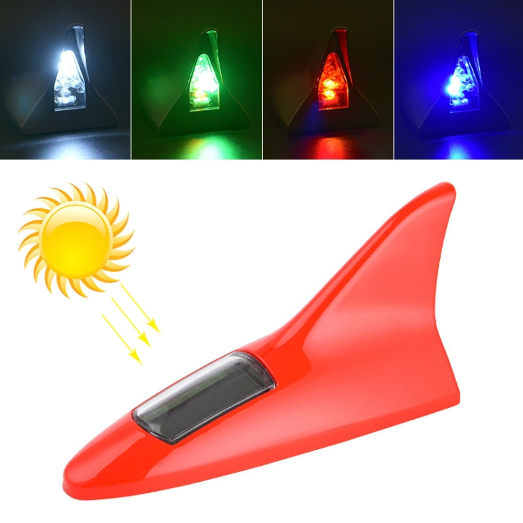 Solar Shark Fin High-positioned Alarm Light, Gray, Red, Gold, Blue