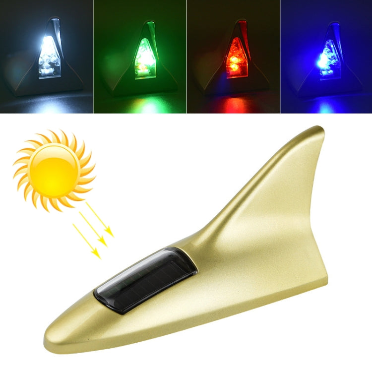 Solar Shark Fin High-positioned Alarm Light, Gray, Red, Gold, Blue