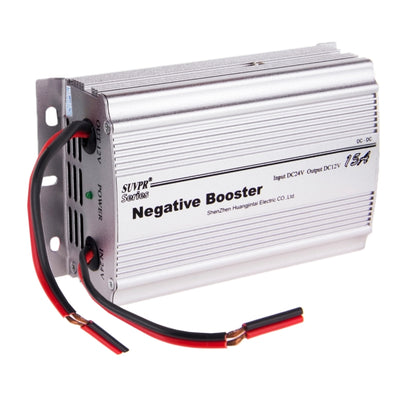 SUVPR RF-15A DC 24V to 12V Car Negative Booster Power Inverter Adapter, 15A DC 24V to 12V