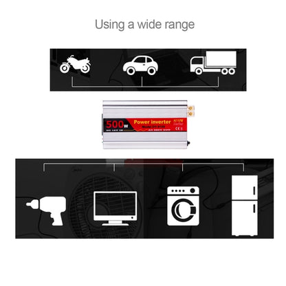 SUVPR DY-8109 500W DC 12V to AC 220V Car Power Inverter with 500mA USB Port & Universal Power Socket, 500W DC 12V to AC 220V