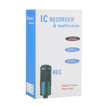 8GB Digital Voice Recorder Dictaphone MP3 Player, Support Telephone recording, VOX function, Power supply: 2 x AAA battery(Black)