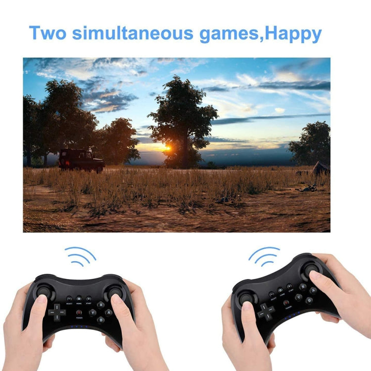 High Performance Pro Controller for Nintendo Wii U Console, For-WII U(Black)