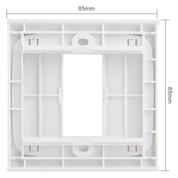 Wall Plate with Screw for Blank Inserts - 1 Hole, Use around the world