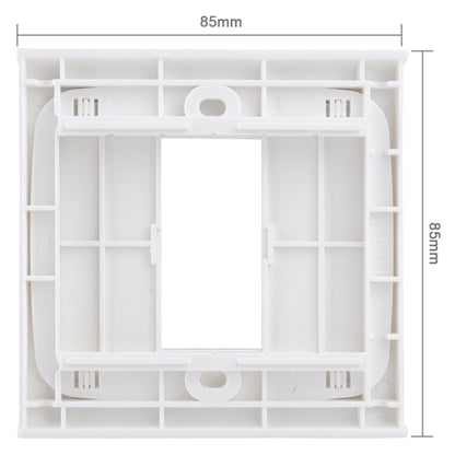 Wall Plate with Screw for Blank Inserts - 1 Hole, Use around the world