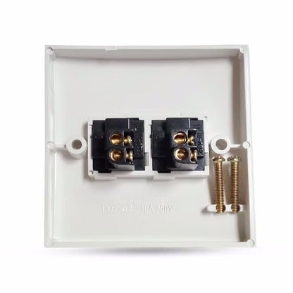 Electric Wall Switch (Size: 86 x 86mm), 2 Switch