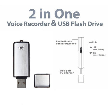 USB Voice Recorder + 16GB USB Flash Disk, 16GB