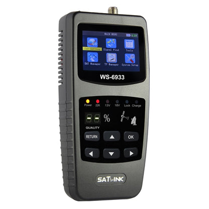SATLINK WS6933 Portable Digital Satellite Finder Meter, 2.1 inch LCD Colour Screen, DVB-S2/S Signal Pointer, WS6933