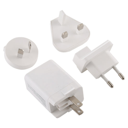 5 in 1 18W Power Adapter Plug Adapter Convertible US + UK + EU + AU Plug, 5 in 1