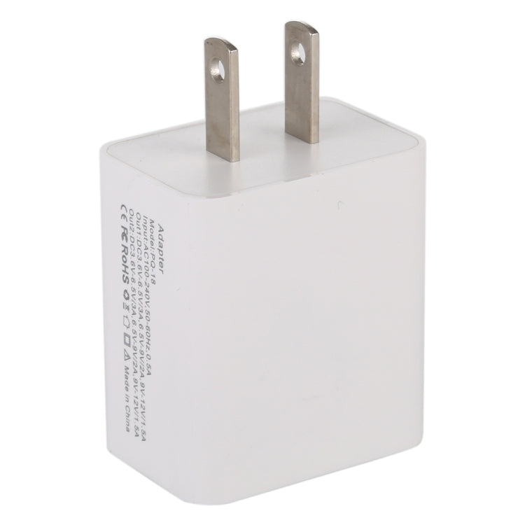 18W Power Adapter Plug Adapter US Plug, US Plug