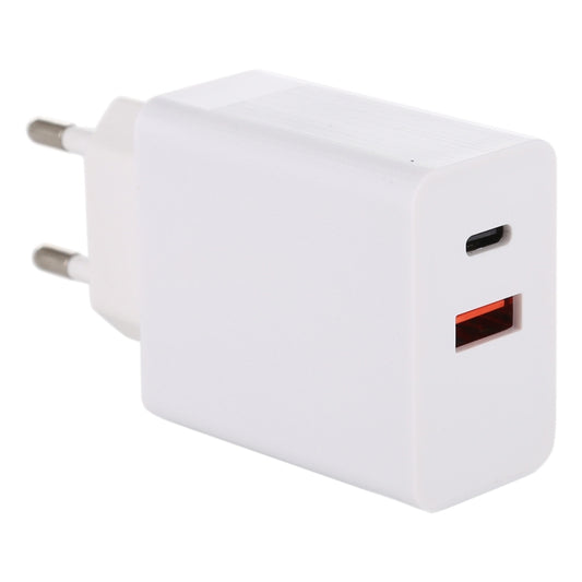 24W PD + QC3.0 Fast Charger Power Adapter Plug Adapter EU Plug, 24W EU Plug