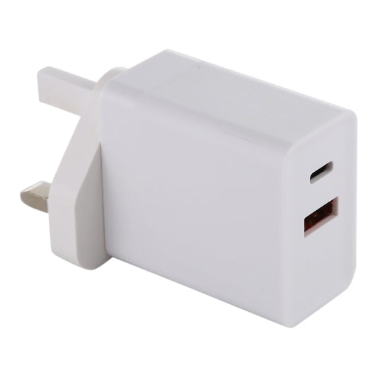 24W PD + QC3.0 Fast Charger Power Adapter Plug Adapter UK Plug, 24W UK Plug