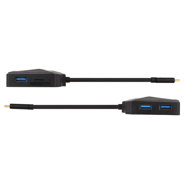 V178B USB-C / Type-C to USB 3.0 x 3 + USB-C / Type-C + HDMI + Audio Port + SD / TF Card Reader Multi-function HUB Adapter