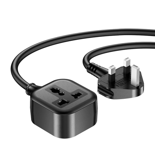 Yesido MC28 UK Plug to Universal Power Plug Extension Cable, Length: 2m, Length: 2m