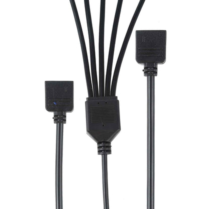 3 Pin 5V 1 to 5 Motherboard AURA RGB PC Cooling Extension Cable for Asus, 1 to 5