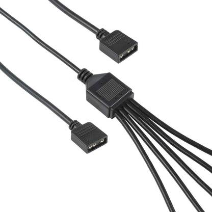 3 Pin 5V 1 to 5 Motherboard AURA RGB PC Cooling Extension Cable for Asus, 1 to 5
